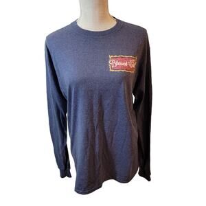 Blessed Girl Sow Kindness Reap Joy Tractor Long Sleeve Blue Tee Size Medium